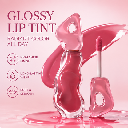 Translucent Ice-Sculpted Glossy Lip Tint – Non-Sticky Juicy Glass Finish & Long-Lasting Radiant Tint