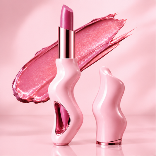 Sculptural Wavy Satin Shine Lipstick – Rich Color Creamy Hydrating Long-Lasting Lip Color