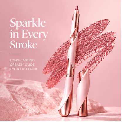 2-in-1 Shimmer Eye & Lip Pencil with Magnetic Cap – Creamy Long-Lasting Waterproof Glitter Multi-Use Crayon