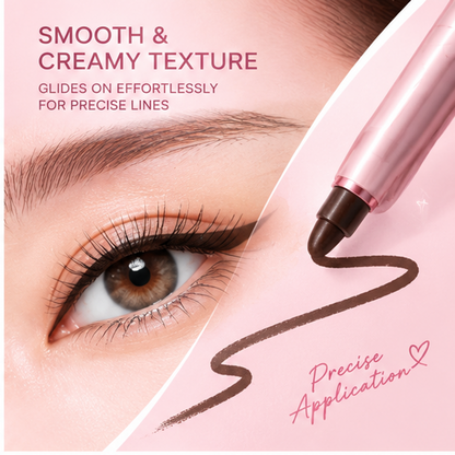 Dual-Ended Waterproof Eyeliner Pencil with Soft Blending Sponge – Ultra-Smooth Creamy Long-Lasting Eye Definer