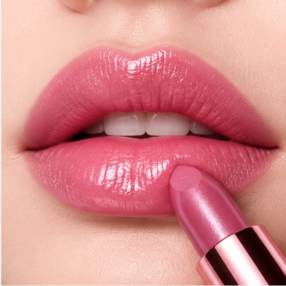 Sculptural Wavy Satin Shine Lipstick – Rich Color Creamy Hydrating Long-Lasting Lip Color