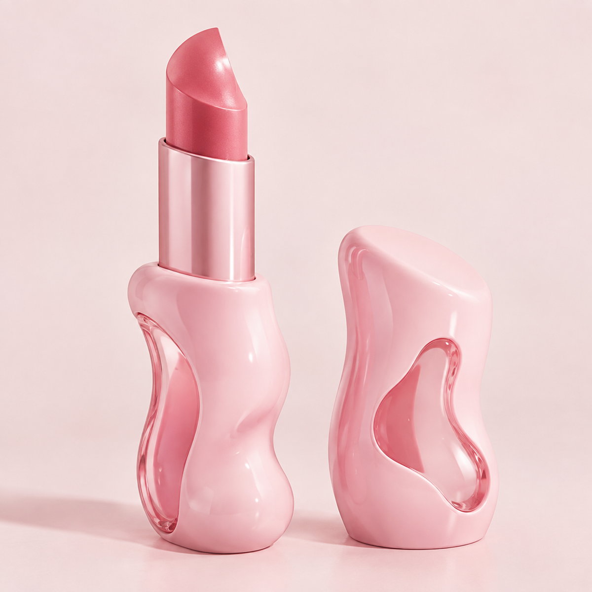 Silky Matte Sculptural Lipstick in Natural Rosy Glow – Velvety Smooth Lightweight Long-Lasting Lip Color