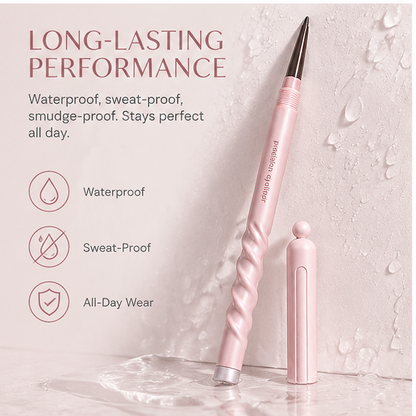 Velvet Trace 0.1mm Precision Eyeliner in Soft Brown – Spiral Grip Waterproof Smudge-Proof Eye Definer