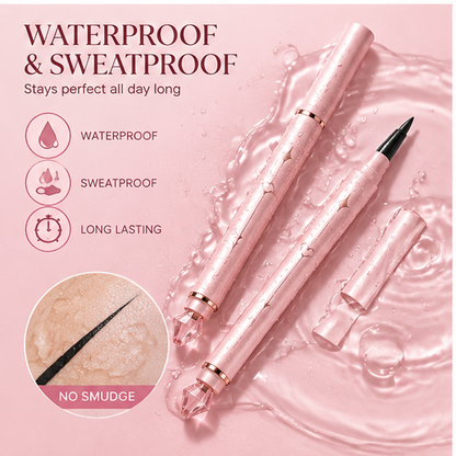 Precision Waterproof Gel Eyeliner with 0.01mm Ultra-Fine Tip – Smudge-Proof Sweatproof Long-Lasting Black Liner