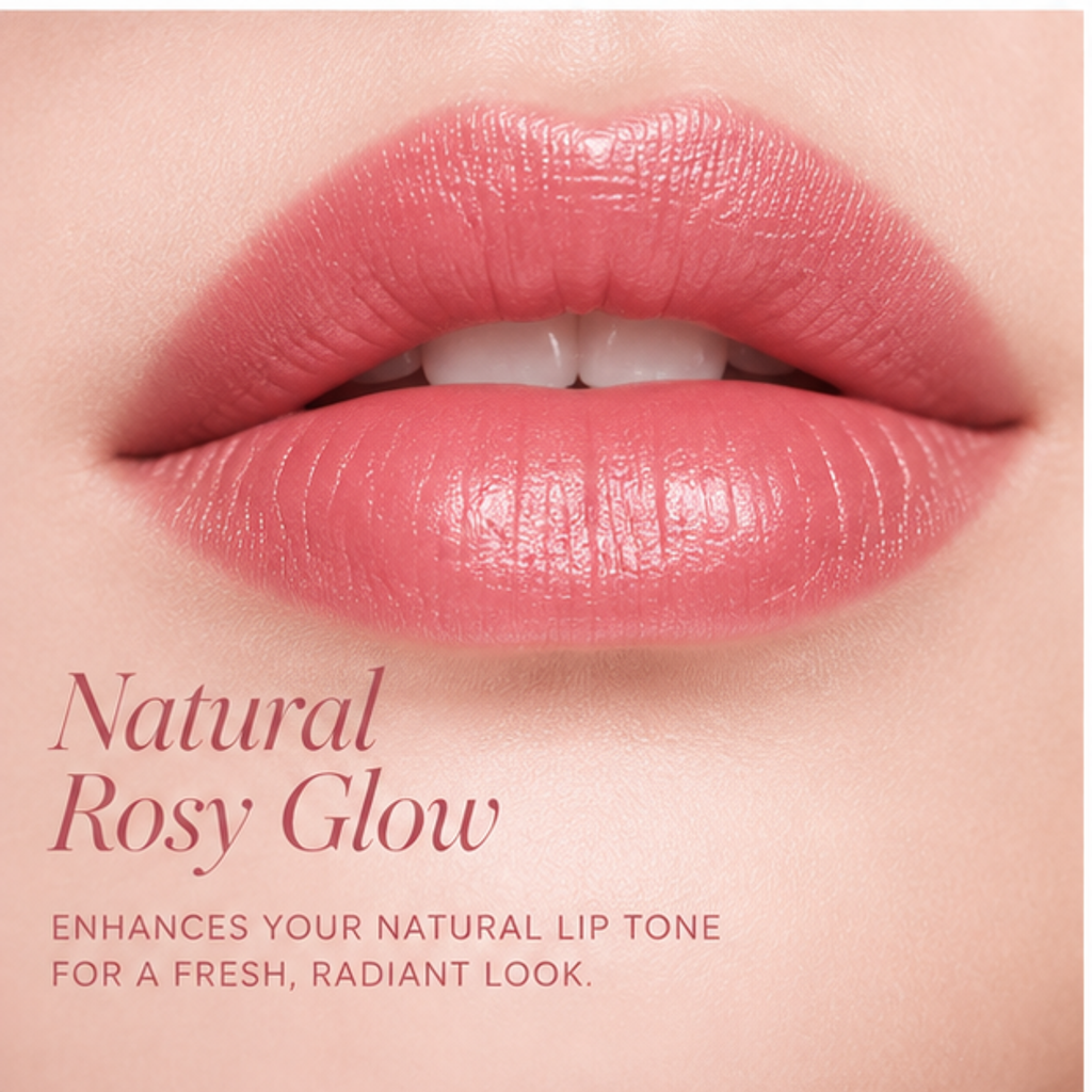 Silky Matte Sculptural Lipstick in Natural Rosy Glow – Velvety Smooth Lightweight Long-Lasting Lip Color
