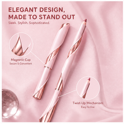 2-in-1 Shimmer Eye & Lip Pencil with Magnetic Cap – Creamy Long-Lasting Waterproof Glitter Multi-Use Crayon