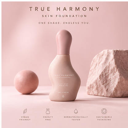 Universal True-Match Skin Foundation – Ultra-Light Breathable Formula for Pore-Blurring Natural Radiance