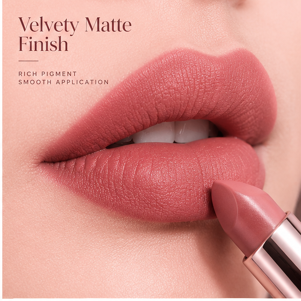 Avant-Garde Sculptural Satin Lipstick with Gem Inlay – Hydrating Creamy Long-Lasting Nourishing Lip Color