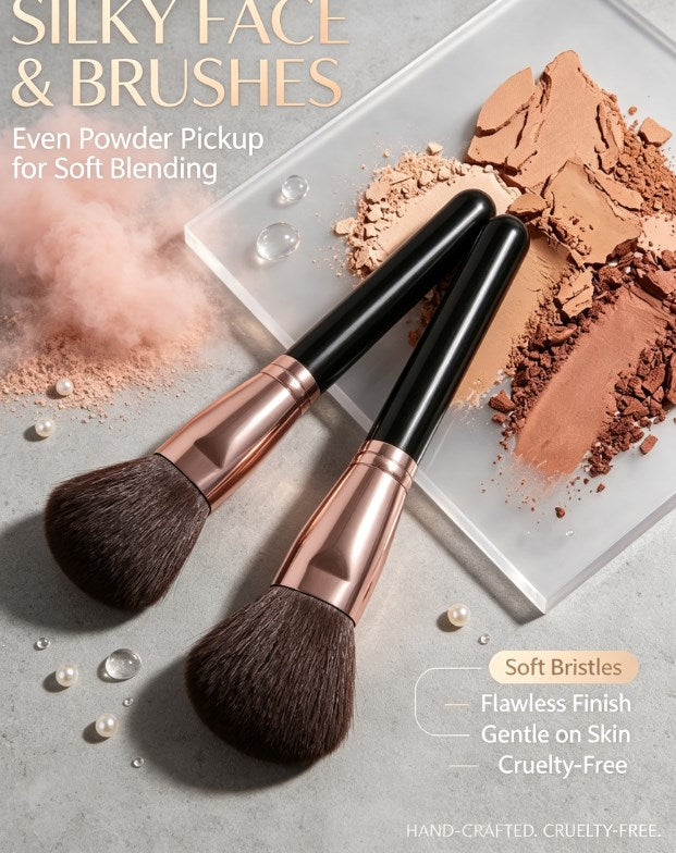 43 Piece All-In-One Beauty Tool Kit – Premium Makeup Brushes, Sponges and Puffs with Portable Storage Case