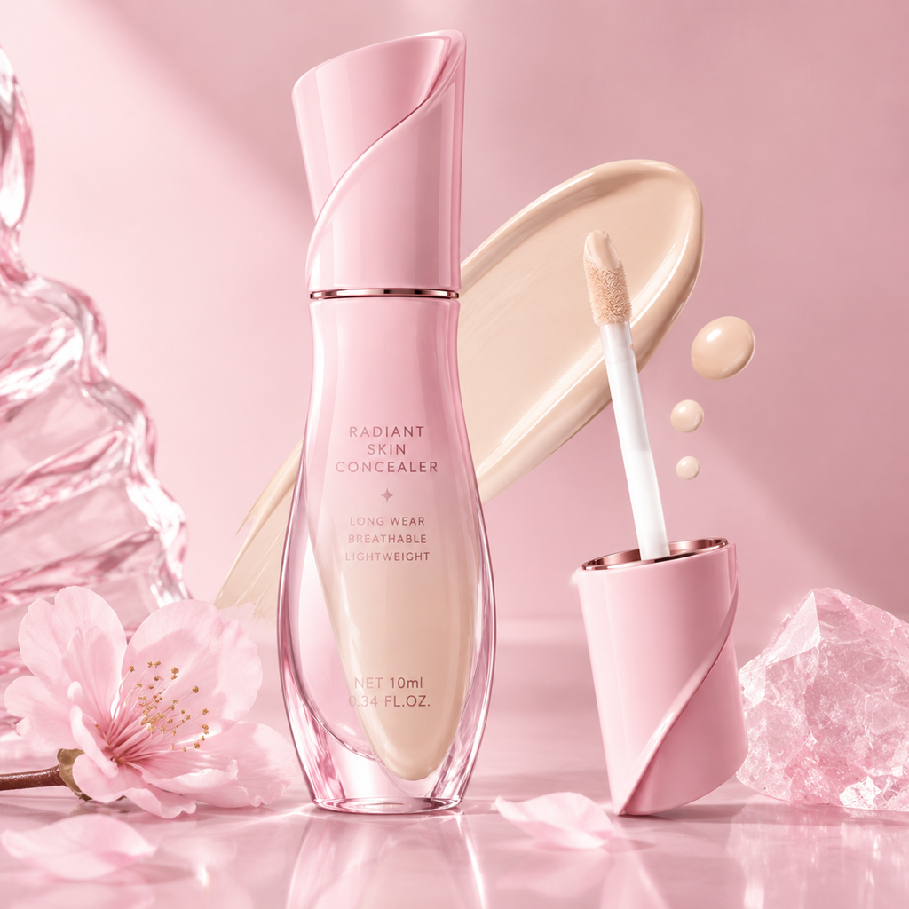 Radiant Skin Concealer with Precision Doe-Foot Applicator – Long-Wear Brightening & Flawless Dark Circle Coverage