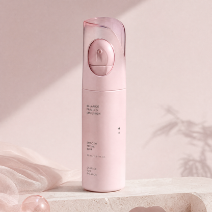 Balance Priming Emulsion with Pore-Refining Finish – Lightweight Milky Hydrating Base for Makeup Prep