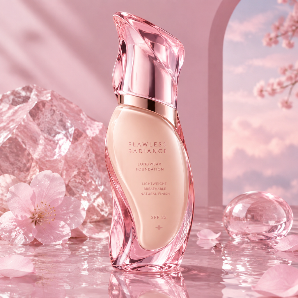 Flawless Radiance 24H Longwear Foundation SPF 25 – Breathable Sweat-Resistant Natural Liquid Base