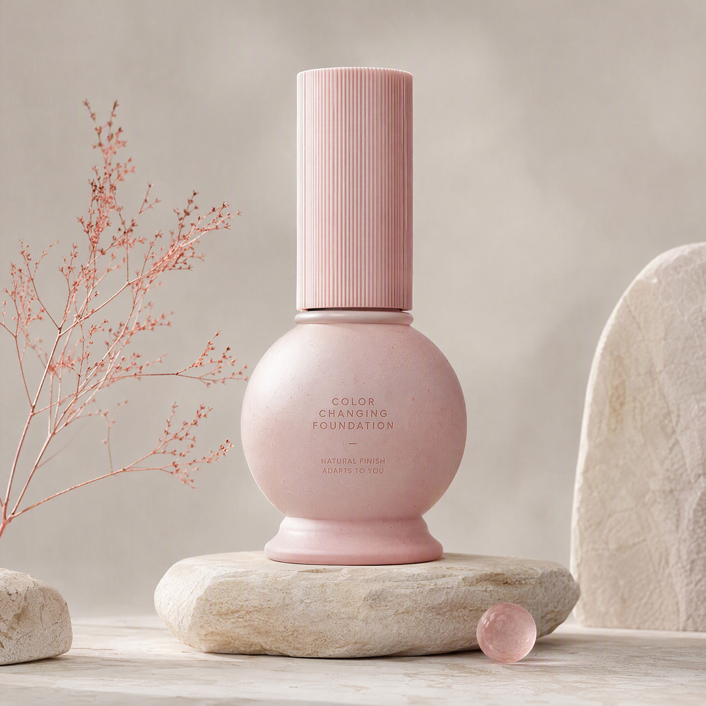 Self-Adjusting Color Changing Foundation – Hydrating Skin-Tone Adapting Liquid Base for a Natural Second-Skin Glow