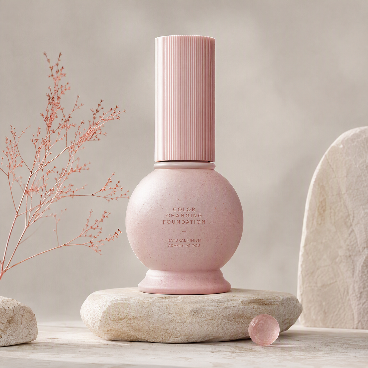 Self-Adjusting Color Changing Foundation – Hydrating Skin-Tone Adapting Liquid Base for a Natural Second-Skin Glow