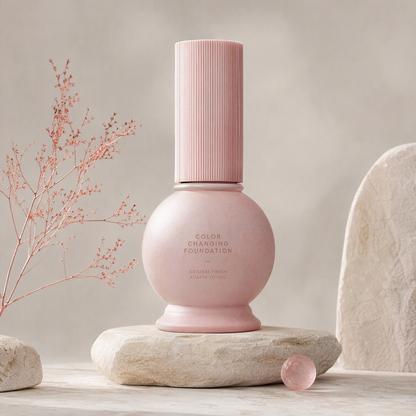 Self-Adjusting Color Changing Foundation – Hydrating Skin-Tone Adapting Liquid Base for a Natural Second-Skin Glow
