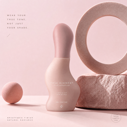 Universal True-Match Skin Foundation – Ultra-Light Breathable Formula for Pore-Blurring Natural Radiance