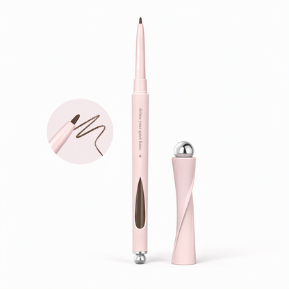 Ergonomic Twist-Up Gel Eyeliner Pencil – Ultra-Fine No-Sharpening Waterproof Smudge-Proof Liner