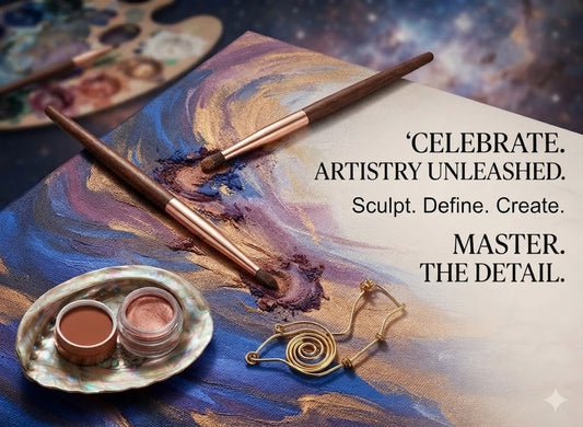 Precision Eye Detailing Brush: Fine Eyeliner & Small Shader Tool with Premium Natural Hair and Reinforced Copper Ferrule