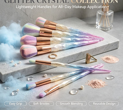 Professional 14-Piece Everyday Glamour Set: Complete Eye and Face Makeup Brush & Tool Collection for Flawless Daily Beauty