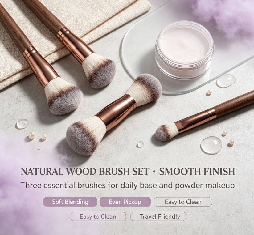 Professional 7-Piece Dual-Ended Makeup Brush Kit: Ultra-Soft Synthetic Set for Flawless Foundation and Precision Sculpting