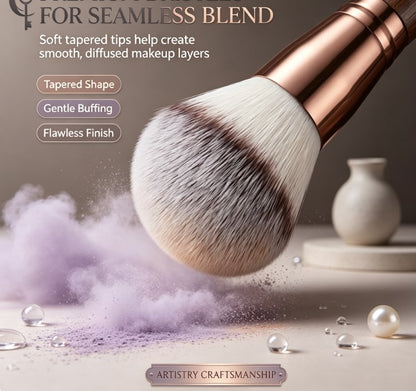 Professional 7-Piece Dual-Ended Makeup Brush Kit: Ultra-Soft Synthetic Set for Flawless Foundation and Precision Sculpting
